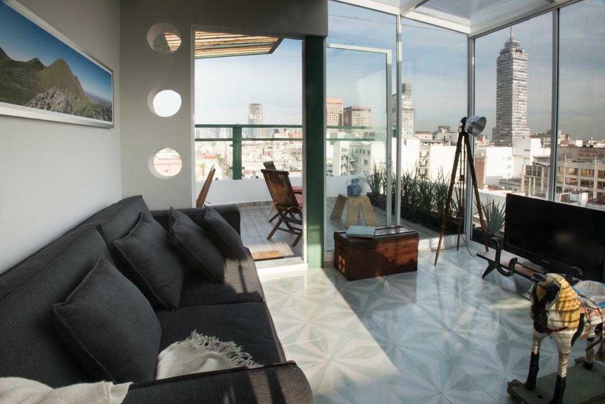 Апартаменты Duplex/Terraza Privada En Corazon Centro Historico Мехико Экстерьер фото