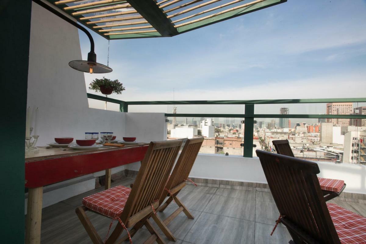 Апартаменты Duplex/Terraza Privada En Corazon Centro Historico Мехико Экстерьер фото